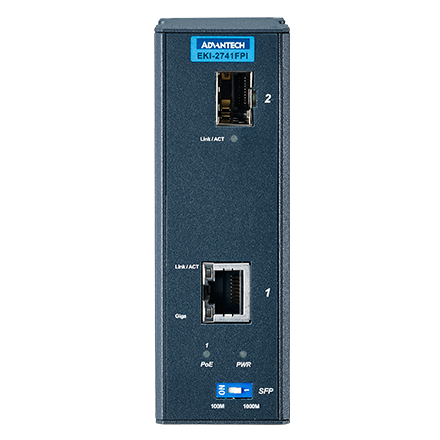 1 Port GbE PoE to SFP Fiber Media Converter